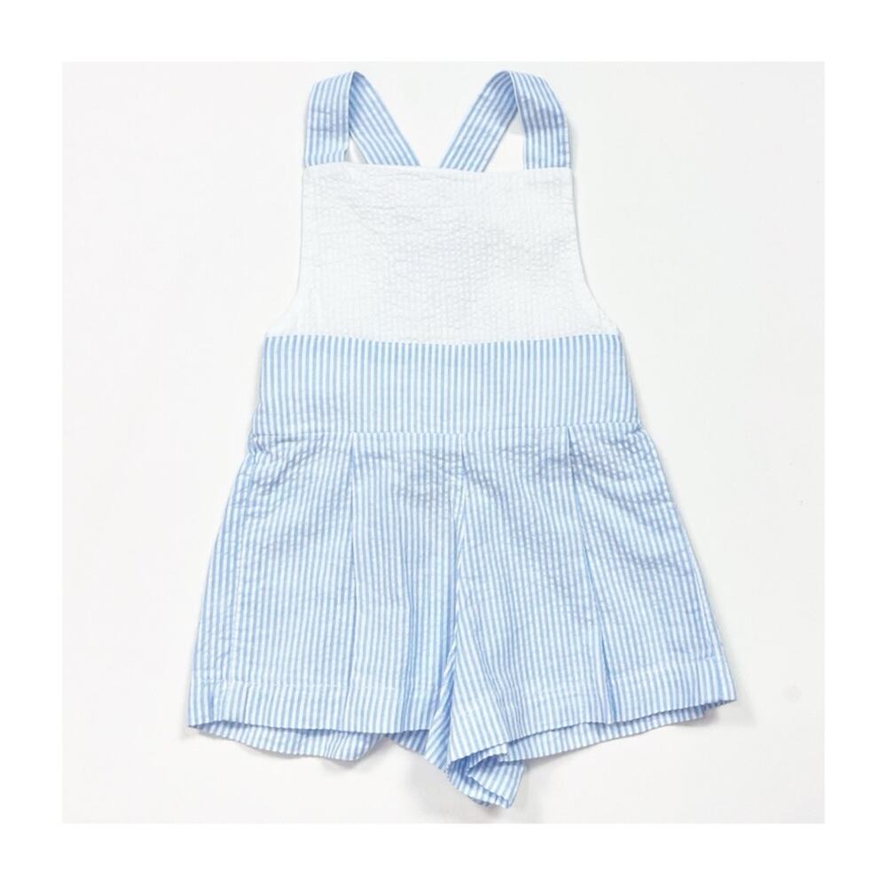 Anvy Kids Seersucker Striped Romper